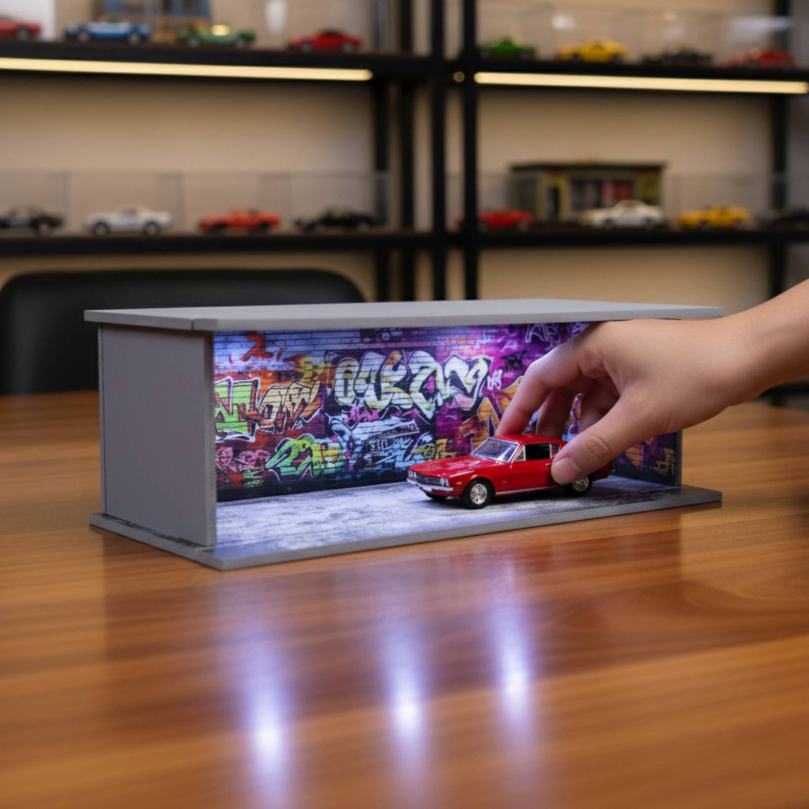 Graffiti Parking Garage Displa - đánh giá và giá Display Case Acrylic